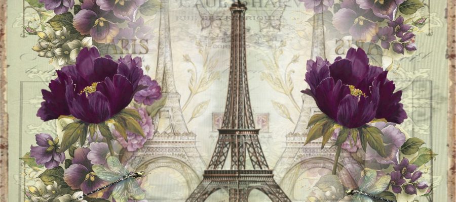 Vintage Flower Paris Background  - cameleon50 / Pixabay
